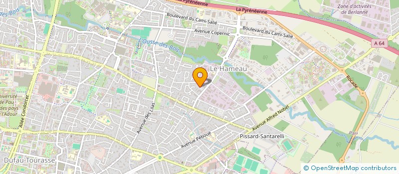 localisation de l'entreprise ASSOCIATION FORMATIONS INSERTION à PAU
