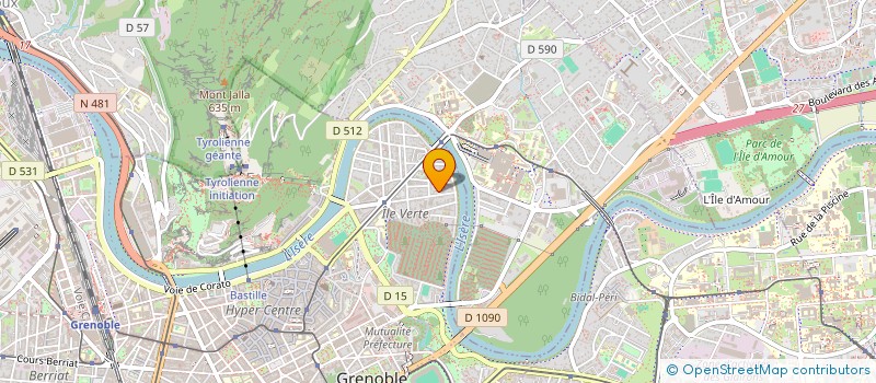 localisation de l'entreprise ASSOCIATION FORMATRICE DE CHIENS D'ASSISTANCE POUR PERSONNES EN SITUATION DE HANDICAPS PSYCHIATRIQUES à GRENOBLE