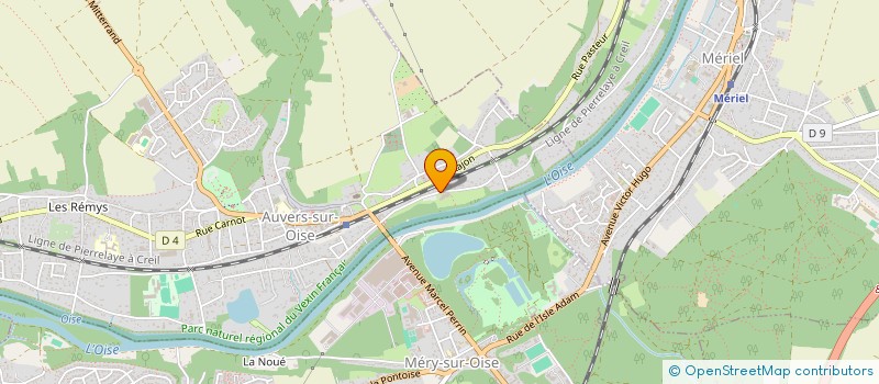 localisation de l'entreprise ASSOCIATION FORMES ET COULEURS à AUVERS-SUR-OISE