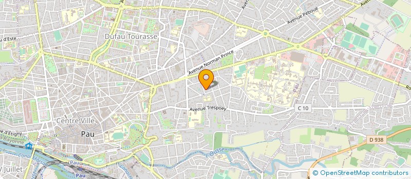 localisation de l'entreprise ASSOCIATION FORS à PAU