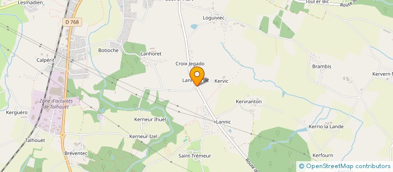 localisation de l'entreprise ASSOCIATION FOULEES PLUVIGNOISES  PLUVIGNER