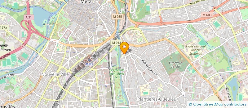 localisation de l'entreprise ASSOCIATION FOYER JEUNE TRAVAILLEUR  METZ