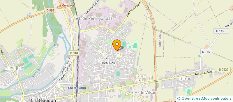 localisation de l'entreprise ASSOCIATION FOYER JEUNES TRAVAILLEURS à CHATEAUDUN