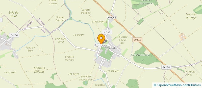 localisation de l'entreprise ASSOCIATION FOYER RURAL D'AVRICOURT  AVRICOURT