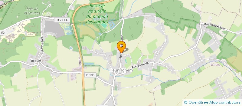 localisation de l'entreprise ASSOCIATION FOYER RURAL D HEURINGHEM  HEURINGHEM