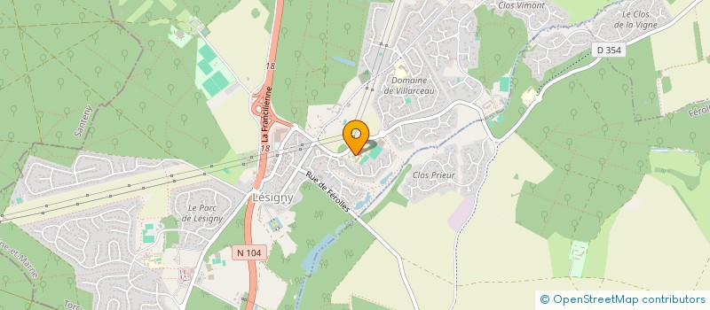 localisation de l'entreprise ASSOCIATION FOYER SOCIO EDUCATIF  LESIGNY