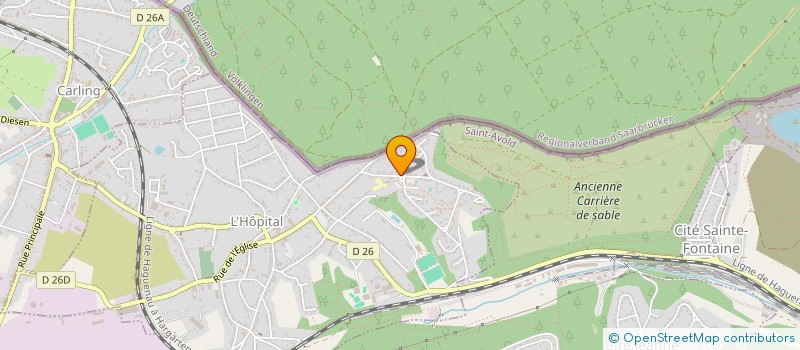 localisation de l'entreprise ASSOCIATION FOYER SOCIO EDUCATIF DU CES RABELAIS  L'HOPITAL