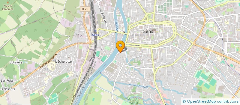 localisation de l'entreprise ASSOCIATION FRACTAL  SENS