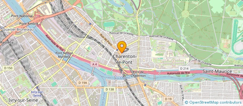 localisation de l'entreprise ASSOCIATION FRANALUSA  CHARENTON-LE-PONT