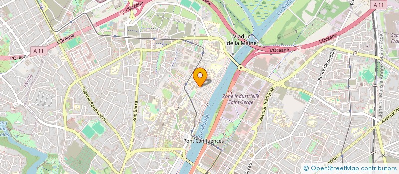 localisation de l'entreprise ASSOCIATION FRANCAISE D'INFORMATION ET D'AIDE AUX STOMISES SECTION ANJOU  ANGERS