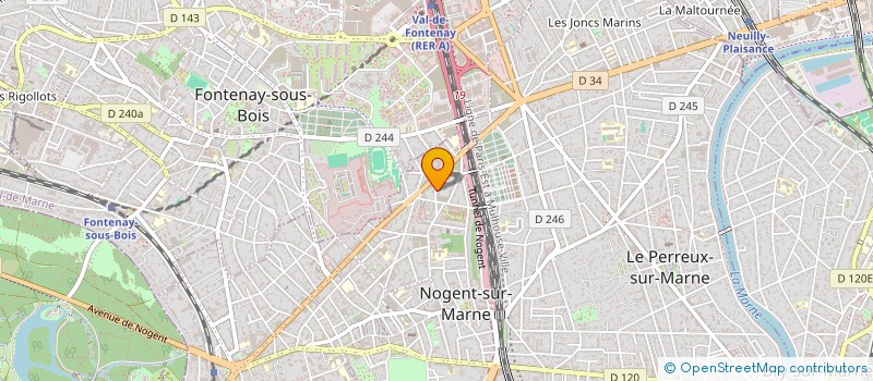 localisation de l'entreprise ASSOCIATION FRANCAISE DE HAIDONG GUMDO  NOGENT-SUR-MARNE