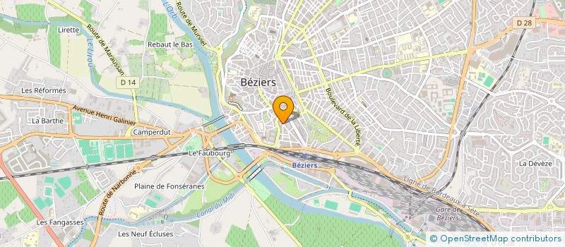 localisation de l'entreprise ASSOCIATION FRANCAISE DE TELECARTES à BEZIERS
