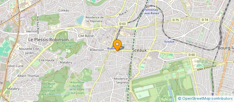 localisation de l'entreprise ASSOCIATION FRANCAISE DE YOGA à SCEAUX