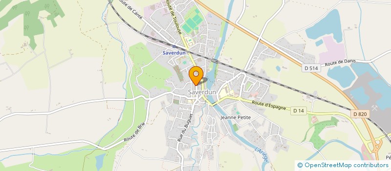 localisation de l'entreprise ASSOCIATION FRANCAISE DES AGENTS DE SECURITE MIDI-PYRENEES à SAVERDUN