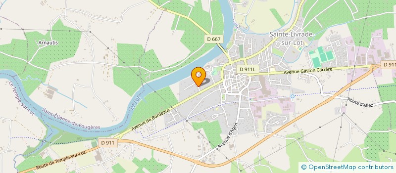 localisation de l'entreprise ASSOCIATION FRANCAISE DES ARTISTES MAGICIENS      (A.F.A.M)  SAINTE-LIVRADE-SUR-LOT