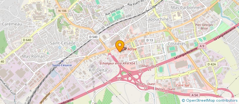 localisation de l'entreprise ASSOCIATION FRANCAISE DES DIABETIQUES DU GARD  NIMES