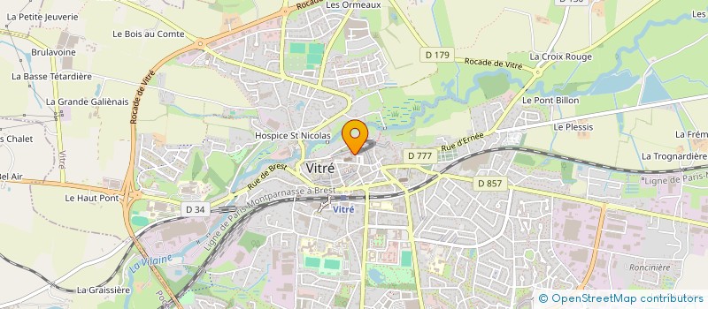 localisation de l'entreprise ASSOCIATION FRANCAISE DES ELEMENTS INSCRITS AU PATRIMOINE CULTUREL IMMATERIEL DE L'UNESCO  VITRE