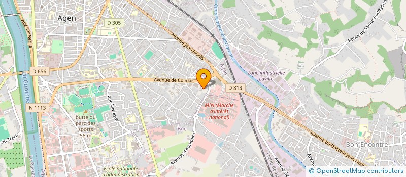 localisation de l'entreprise ASSOCIATION FRANCAISE DES ELEVEURS DU LIVRE GENEALOGIQUE DE LA RACE BLONDE D'AQUITAINE  AGEN