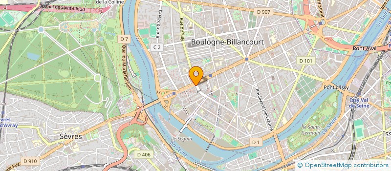 localisation de l'entreprise ASSOCIATION FRANCAISE DES FORMATEURS PROFESSIONNELS DU MATERIAU à BOULOGNE-BILLANCOURT