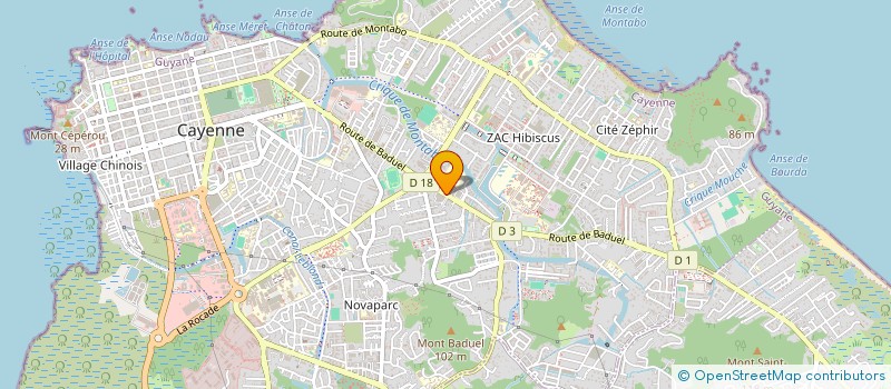 localisation de l'entreprise ASSOCIATION FRANCAISE DES NEPHROLOGUES DE GUYANE D OUTRE MER  CAYENNE