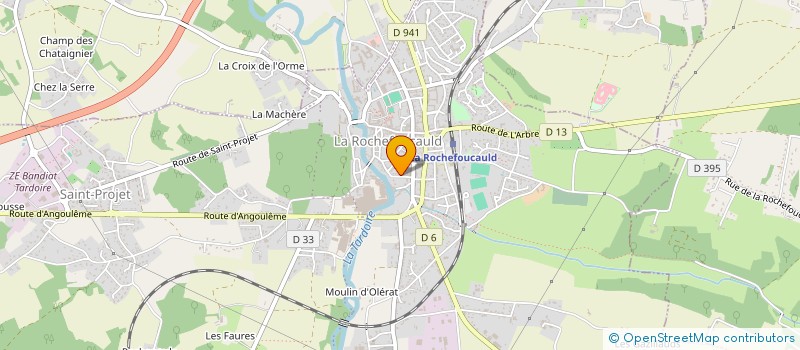 localisation de l'entreprise ASSOCIATION FRANCAISE DES POINTS OUBLIES  LA ROCHEFOUCAULD-EN-ANGOUMOIS