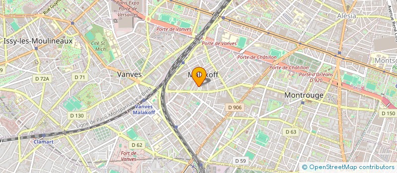 localisation de l'entreprise ASSOCIATION FRANCAISE DU BIDOUILLAGE GRAPHIQUE  MALAKOFF