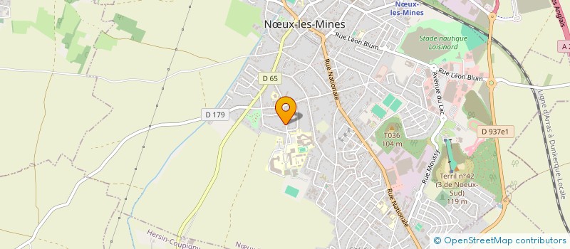 localisation de l'entreprise ASSOCIATION FRANCAISE HUMANITAIRE SOLIDARITE SANS FRONTIERES à NŒUX-LES-MINES