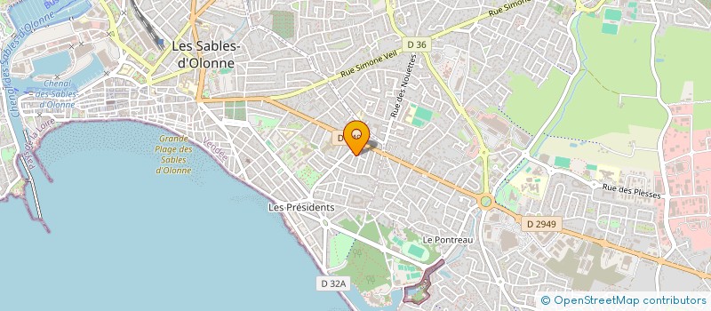 localisation de l'entreprise ASSOCIATION FRANCAISE INDEPENDANTE DES PROFESSIONNELS EN AUDIO PSYCHO PHONOLOGIE à LES SABLES D'OLONNE