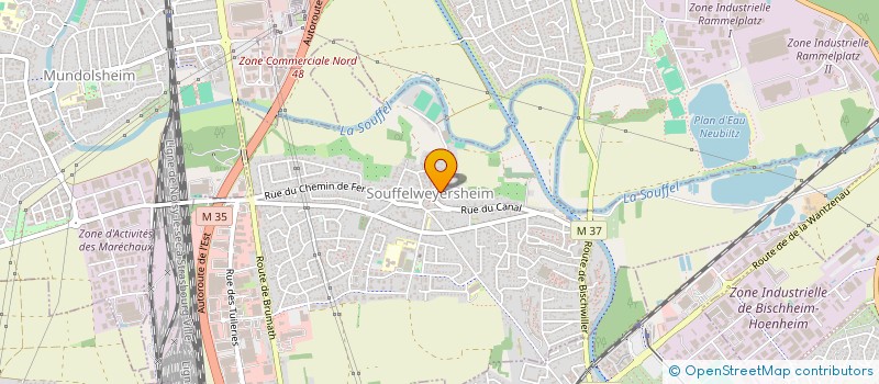 localisation de l'entreprise ASSOCIATION FRANCAISE LUISA PICCARRETA AFLP  SOUFFELWEYERSHEIM