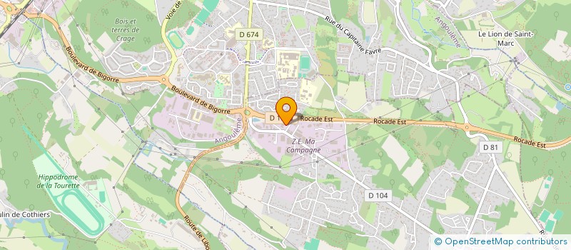 localisation de l'entreprise ASSOCIATION FRANCAISE POUR L'AVENIR DE LA CHASSE AUX CHIENS COURANTS DE CHARENTE  PUYMOYEN