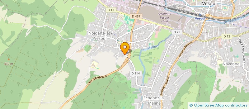 localisation de l'entreprise ASSOCIATION FRANCAISE POUR L'AVENIR DE LA CHASSE AUX CHIENS COURANTS DE HAUTE-SAONE ET DU TERRITOIRE DE BELFORT (AFACCC  NOIDANS-LES-VESOUL