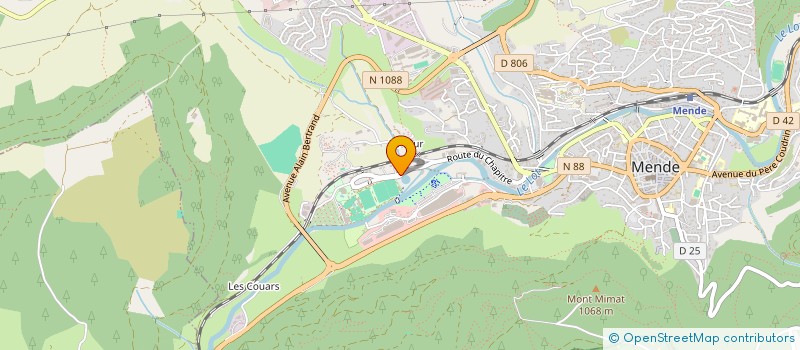 localisation de l'entreprise ASSOCIATION FRANCAISE POUR L'AVENIR DE LA CHASSE AUX CHIENS COURANTS DE LA LOZERE à MENDE