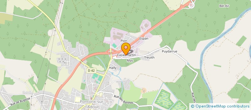 localisation de l'entreprise ASSOCIATION FRANCAISE POUR L'AVENIR DE LA CHASSE AUX CHIENS COURANTS DES LANDES (A.F.A.C.C.C.)  PONTONX-SUR-L'ADOUR