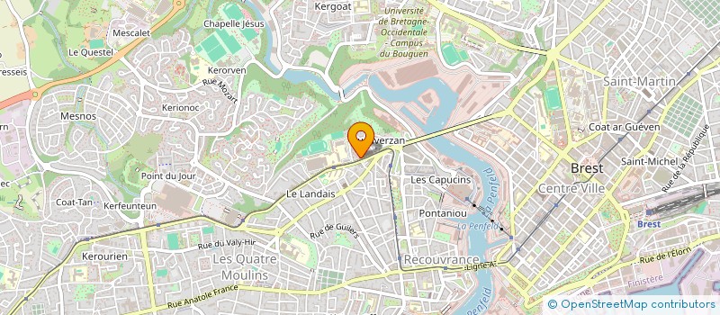 localisation de l'entreprise ASSOCIATION FRANCAISE POUR L'ENSEIGNEMENT DE LA RADIESTHESIE VIBRATOIRE à BREST