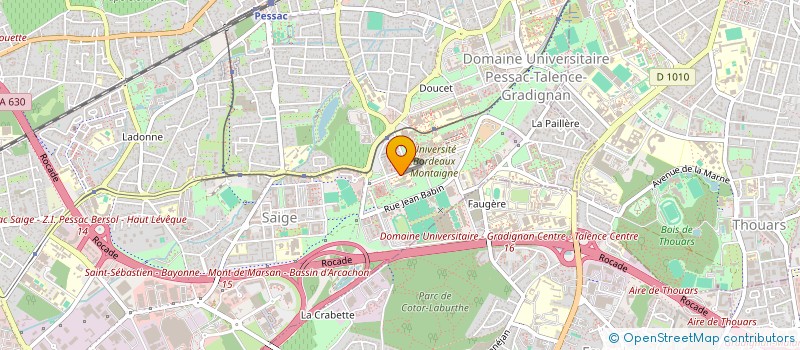 localisation de l'entreprise ASSOCIATION FRANCAISE POUR L'ETUDE DES DECORS DE MARBRES ANTIQUES à PESSAC
