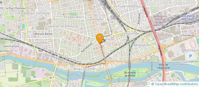 localisation de l'entreprise ASSOCIATION FRANCAISE POUR L'INSERTION ET L'INTEGRATION DES REFUGIES  TOURS