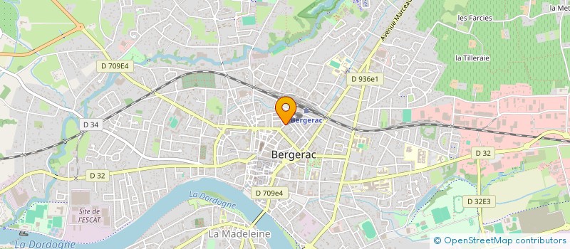 localisation de l'entreprise ASSOCIATION FRANCAISE POUR LA RECHERCHE ET L EVALUATION EN KINESITHERAPIE à BERGERAC