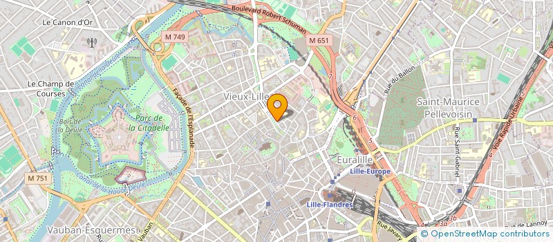 localisation de l'entreprise ASSOCIATION FRANCAISE POUR LACCOMPAGNEMENT DES PATIENTS ACCIDENTES à LILLE