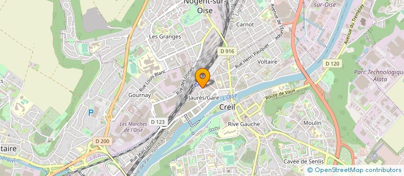 localisation de l'entreprise 	  ASSOCIATION FRANCAISE POUR LE DEVELOPPEMENT DES VELOROUTES ET DES VOIES VERTES  CREIL