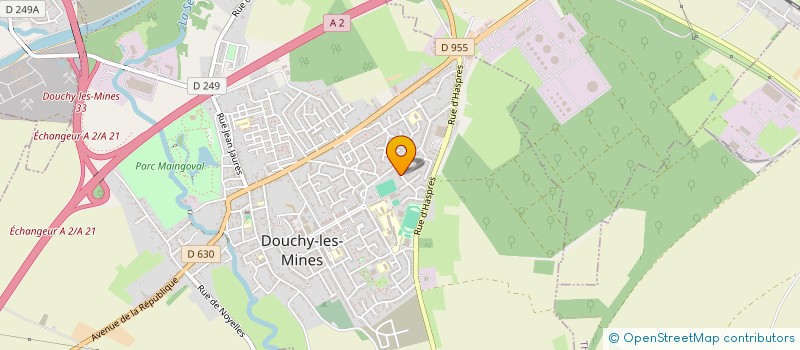 localisation de l'entreprise ASSOCIATION FRANCAISE POUR LES PERSONNES ATTEINTES D'ALGODYSTROPHIE à DOUCHY-LES-MINES