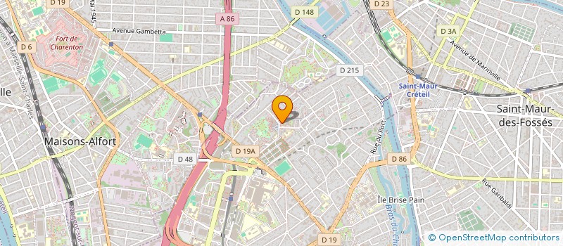 localisation de l'entreprise ASSOCIATION FRANCE-ANTILLES  CRETEIL