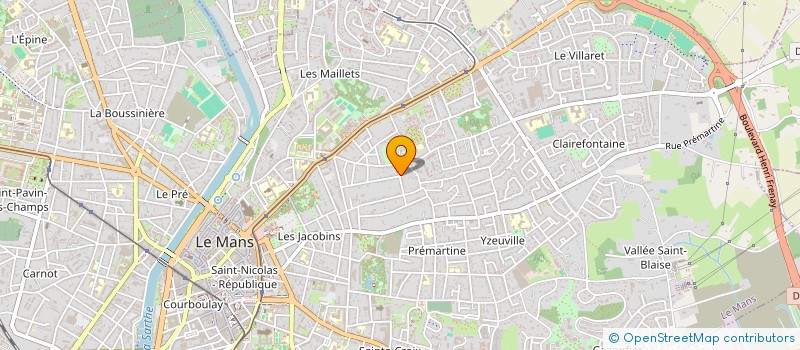 localisation de l'entreprise ASSOCIATION FRANCE-AVC 72-53  LE MANS