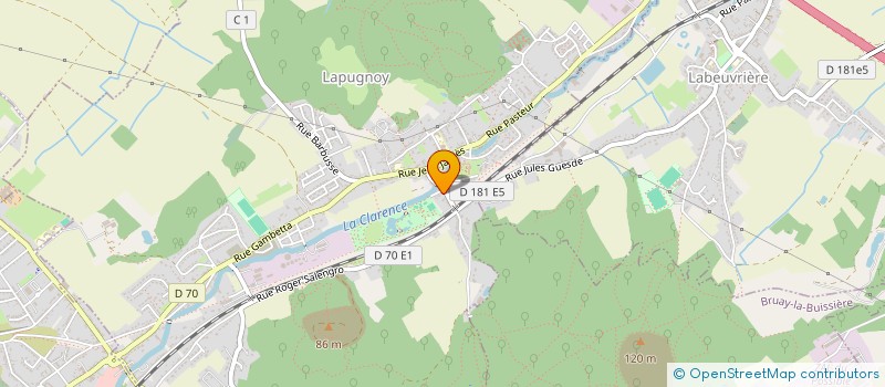 localisation de l'entreprise ASSOCIATION FRANCE BELARUS  FRATERNITE ET AMITIES  LAPUGNOY