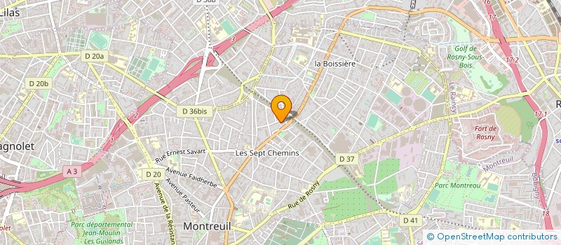localisation de l'entreprise ASSOCIATION FRANCE MISSION à MONTREUIL
