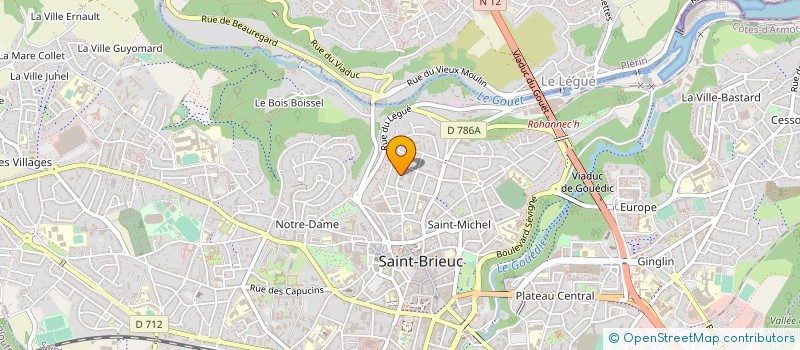 localisation de l'entreprise ASSOCIATION FRANCE-PALESTINE SOLIDARITE 22 SAINT-BRIEUC (AFPS 22 SAINT-BRIEUC) à SAINT-BRIEUC