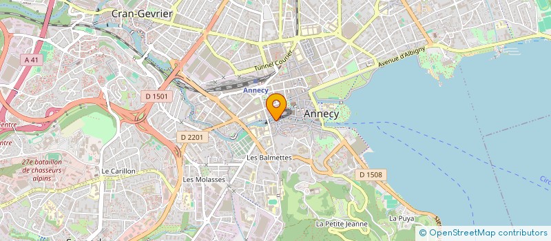 localisation de l'entreprise ASSOCIATION FRANCE PALESTINE SOLIDARITE DE HAUTE-SAVOIE (A.F.P.S. 74) à ANNECY