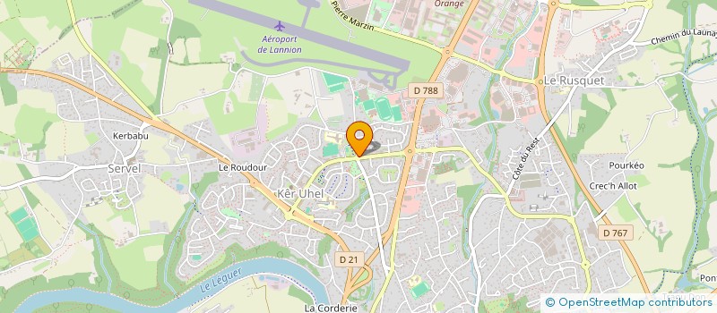 localisation de l'entreprise ASSOCIATION FRANCE PALESTINE SOLIDARITE TREGOR  LANNION