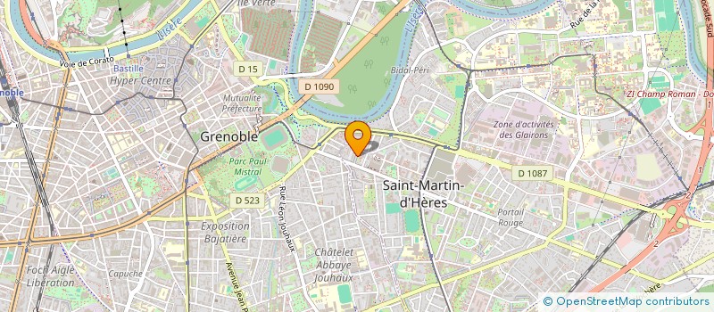 localisation de l'entreprise ASSOCIATION FRANCE-RUSSIE - C.E.I. - ASSOCIATION D'AMITIE AVEC LES PEUPLES DE LA COMMUNAUTE DES ETATS INDEPENDANTS à SAINT-MARTIN-D'HERES