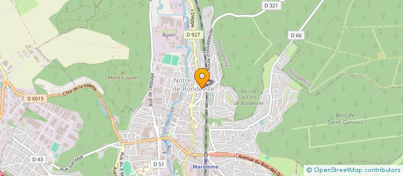 localisation de l'entreprise ASSOCIATION FRANCE SPEED-BALL  NOTRE-DAME-DE-BONDEVILLE