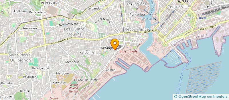 localisation de l'entreprise ASSOCIATION FRANCE URSS à BREST